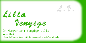 lilla venyige business card